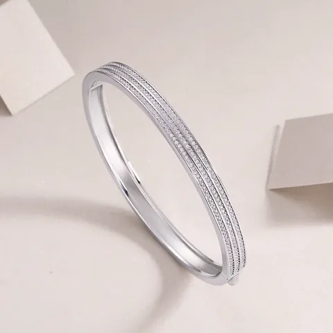 925 Sterling Silber Silber Armreifen Ohrstecker Ketten- & Gliederarmbänder Trendy