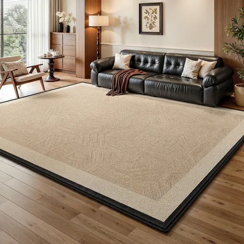 Ice Satin Cooling Carpet Living Room Rug Modern Minimalist Breathable Floor Mat Anti Slip Pet Resistant Antibacterial