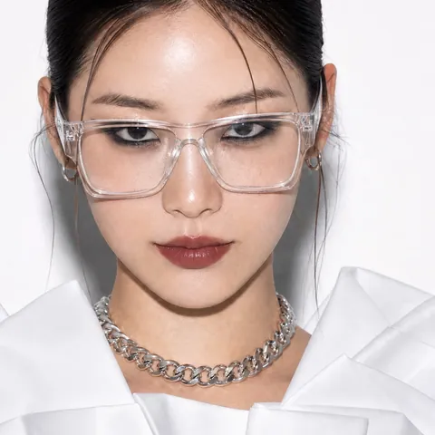 Square Large Frame Sunglasses For Men Women Retro Flat Top UV400 Protection Transparent Fashion Eyewear Outdoor Sun Glasses