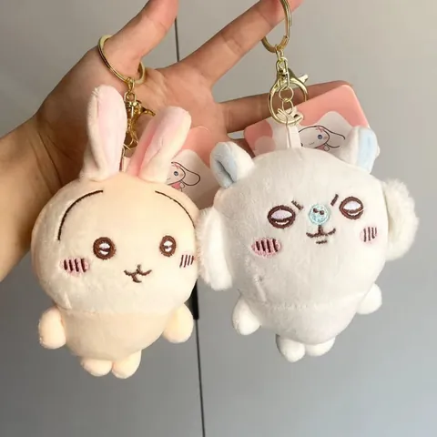 Süßer Plüsch Monster Tier Schlüsselanhänger Anhänger Weich Gefüllte Tasche Charme Für Paare Und Studenten Cartoon Dekorative Hängendes Spielzeug