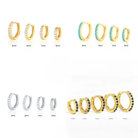 Orecchini Geometrici Alla Moda In Acciaio Inossidabile 304 Placcato Oro Con Strass Artificiali