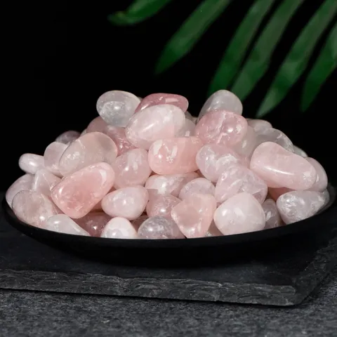 Rosenquarz Trommelsteine Natürliche Polierte Rosa Kristallsteine Für Heilung Meditation Heimdekoration Yoga Zen