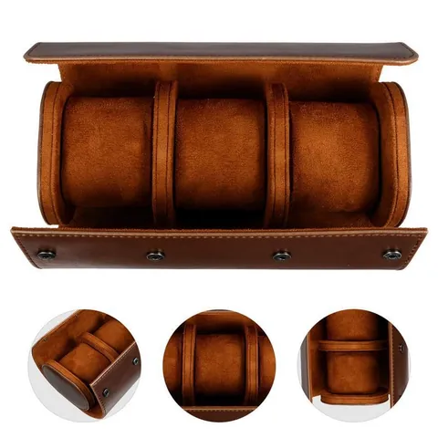 Luxury PU Leather Watch Roll Travel Case Portable Multicolor Watch Storage Box With Soft Velvet Lining For Men Women Watches
