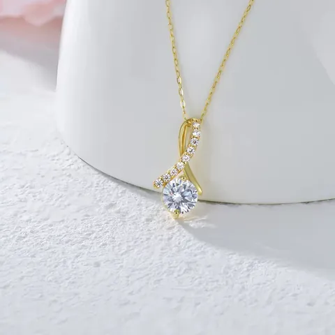 Stainless Steel Mermaid Tail Pendant Necklace With Zirconia Inlaid Luxury Minimalist Jewelry For Women Dating Gift