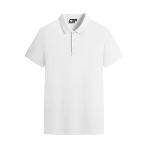 Heren Casual Korte Mouw Poloshirt Effen Kleur Omslagkraag Ademend Polyester Sport Top Klassieke Mode Polo Voor Mannen Dagelijkse Kleding