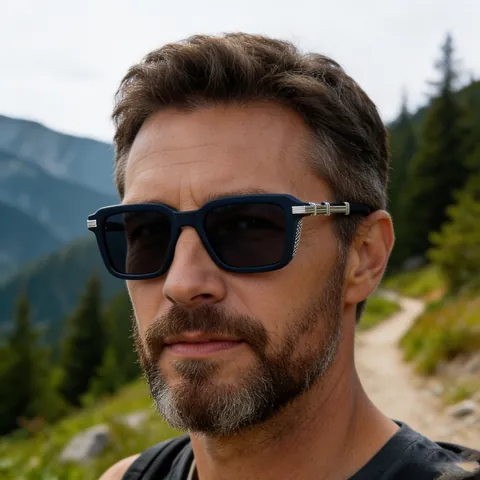 Lunettes De Soleil Carrées Rétro Steampunk Pour Hommes Femmes Mode Petite Monture Métal PC UV400 Protection