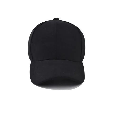 Retro Suede Baseball Cap For Men Women Adjustable Solid Color Winter Warm Sun Hat Fashion Simple Minimalist Suede Peak Cap