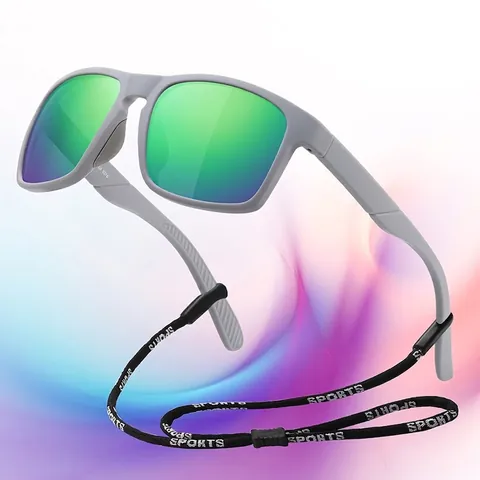 Polarized Photochromic Sports Sunglasses For Men Women PC Frame TAC Lens Outdoor Cycling Square Fashion Sun Glasses