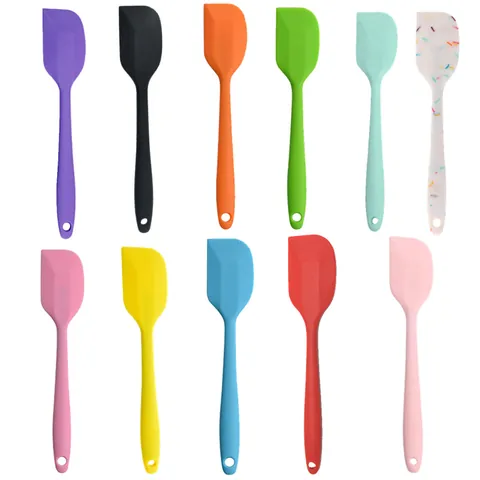 Integrated Silicone Spatula Oil Brush Heat Resistant Cream Scraper Pastry Brush Kitchen Baking Tool For Cake Butter Mixing