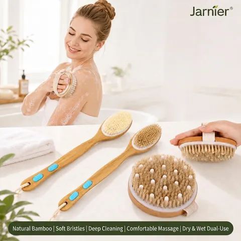 Spazzola Da Bagno In Legno Per Il Corpo Setole Naturali Esfoliante Per Spazzolatura A Secco Massaggio Bambù Strumenti Doccia Con Corda