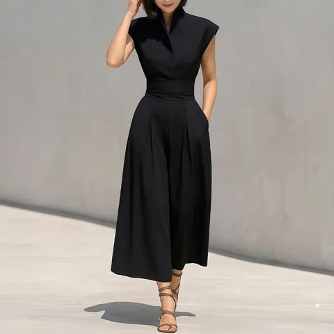 Damen Elegantes Kurzarm Hemd Maxikleid Mit Bindegürtel Einreihig Revers Einfarbig Abstrakt Bedruckt Lässiges Langes Kleid