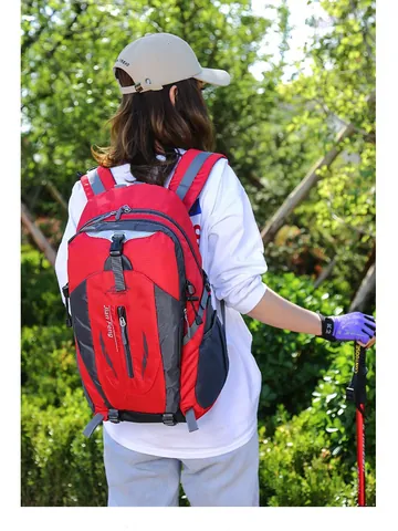 Large Capacity Outdoor Hiking Backpack For Men Women Lightweight Oxford Cloth Travel Daypack For Camping Trekking Cycling Sport Backpack