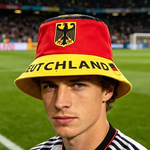 World Cup Fan Bucket Hat National Flag Print Cotton Drill Jester Hat Beer Cup Horn Hat For Carnival Party Decoration
