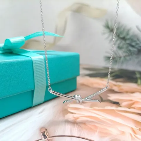 Moderate Luxury Stripe Geometric Titanium Steel Rhinestone Inlay Necklaces