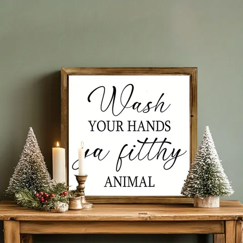 Christmas Cute Santa Claus Letter Snowman Wood Indoor Home Ornaments Decorations Table Decoration