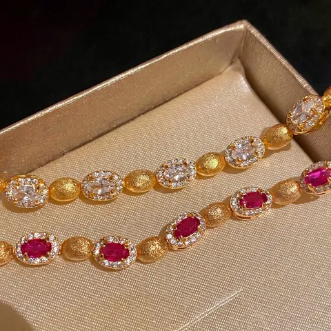 Minimalist Zirconia Oval Bracelet Women High-End Design Copper Braided Texture Bangle Light Luxury Hand Jewelry Gift