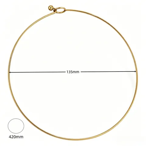 Minimalist Stainless Steel Choker Necklace Gold Plated Hammered Curved Tube Artificial Pearl Pendant Necklace For Women