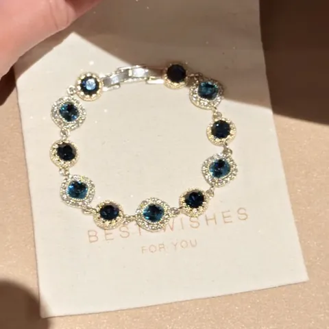 Braccialetto di Zirconia Colorato Dopamina Donna Rame Intarsiato Stile Ins Coreano Leggero Lusso Fiore Geometrico Regolabile Gioielli