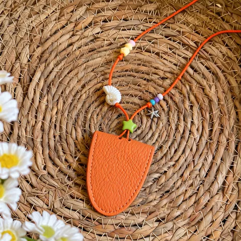 Women Dopamine Colorful Starfish Beaded Eyeglass Chain Necklace Seaside Vacation Style Leather Stone Pendant Lanyard Fashion Accessory