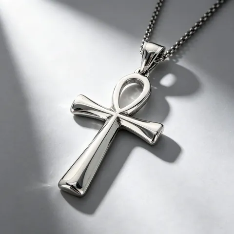 Collana con Pendente a Croce in Acciaio Inossidabile Vintage per Uomo Donna Ankh Drago Fenice Croce di Ferro Smalto Celtico