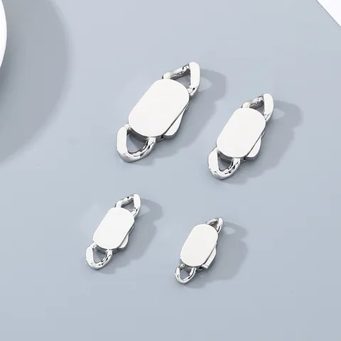 Fermoir Mousqueton Ovale En Acier Inoxydable Poli Pour Chaîne Cubaine Fabrication De Bijoux Accessoire DIY