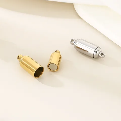 Roestvrijstalen Cilinder Magneetsluitingen Voor Sieraden Maken Connectoren Voor Ketting Armband Goud Zilveren Sieraden Gespen