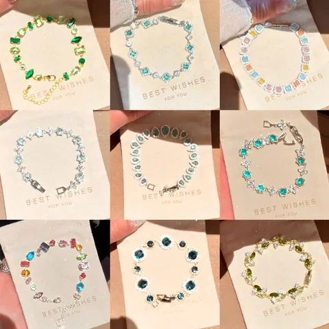 Pulsera de Flores de Circonia y Cobre de Lujo para Mujer Elegante Estilo Coreano Cristal Brillante Cadena de Mano Ajustable Joyería Regalo