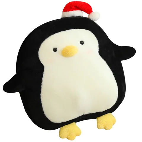 New Hat Penguin Doll Plush Toy Cute Christmas Hat Little Penguin Doll Marine Animal Gifts