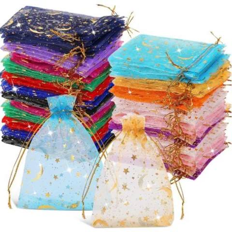 Forniture Per Confezioni Regalo Giornaliere In Organza Minimalista Stella Luna