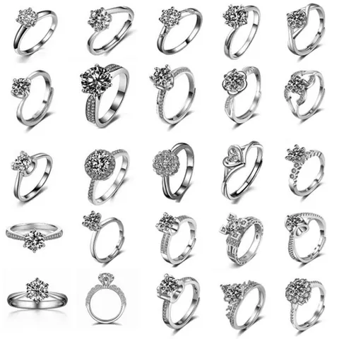 Elegante Koperen Strass Verstelbare Open Ring Voor Dames Klassieke Een Karaat Look Camellia Bloem Kroon Ontwerp Mode Vinger Sieraden Voor Bruiloft