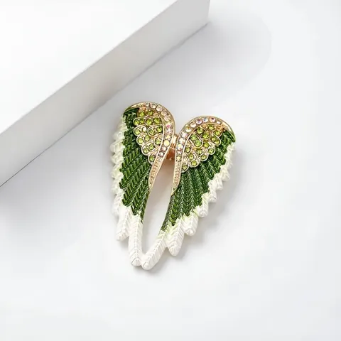 Vintage Legierung Emaille Strass Engel Flügel Schwan Katze Phönix Brosche Pin Für Damen Mode Kleidung Schmuck Zubehör