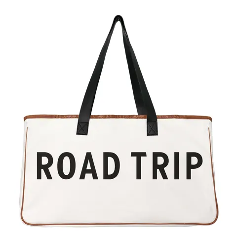 Bolso Tote de Lona de Gran Capacidad para Mujer Estampado de Letras Elegante Bolso de Hombro Bolso de Playa Duradero Bolso de Viaje