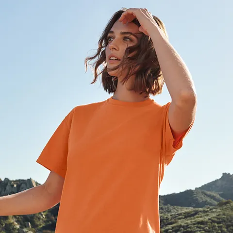 Men Heavyweight Ring Spun Cotton T-Shirt Short Sleeve Crew Neck Casual Loose Fit Solid Color Basic Summer Tee Top