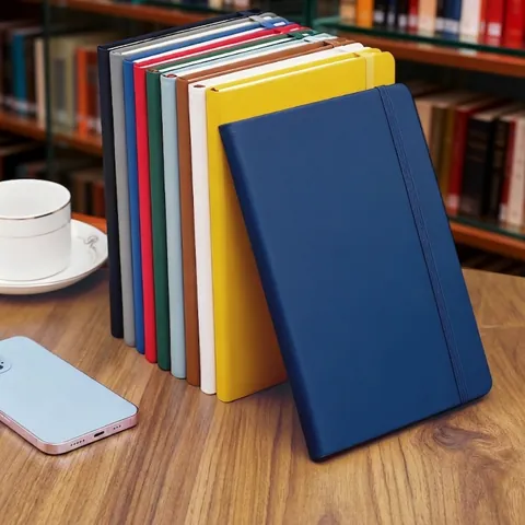 Business Office A5 A6 Hardcover PU Leder Notizbuch Mit Elastischem Band 160 Seiten Liniertes Journal Tagebuch Für Meeting