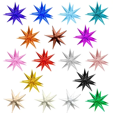 Globos De Fiesta De Festival De Aluminio Con Estrella Exagerada De Navidad