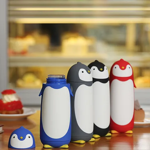 Creative Cartoon Penguin Cute 304 Stainless Steel Thermos Cup Good-Looking Cup Printing L Advertising South America