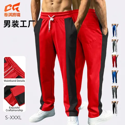 Pantaloni Della Tuta Uomo Color Block Poliestere Spandex Coulisse Vita Elastica Comodo Sportivo Casual Corsa Joggers