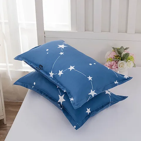 Modern Simple Polyester Pillowcase Brushed Printed Floral Geometric Envelope Style Soft Breathable Pillow Cover Home Dormitory Bedding Accessory