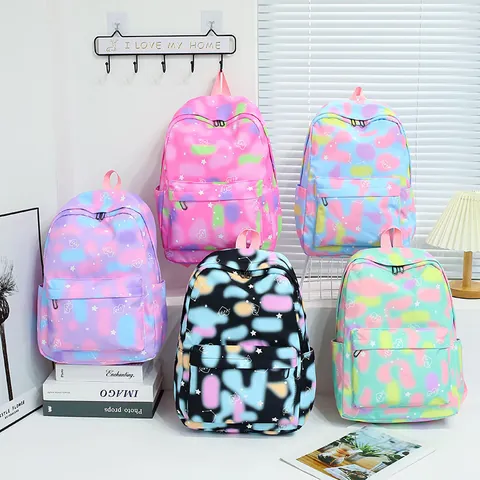Waterproof Cows Leopard Holiday School School Backpack