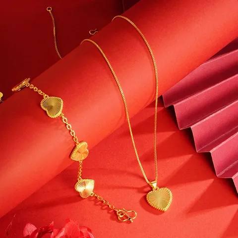 Ig Style Geometric Stainless Steel 18K Gold Plated Necklaces