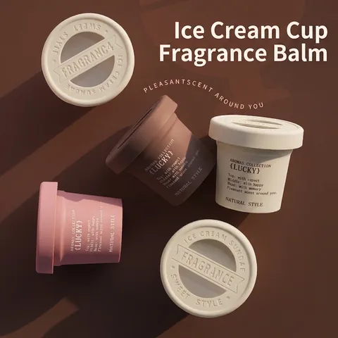 Ambientador de Aromaterapia de Gel Sólido con Forma de Copa de Helado para Baño Serie de Café de Larga Duración para el Hogar