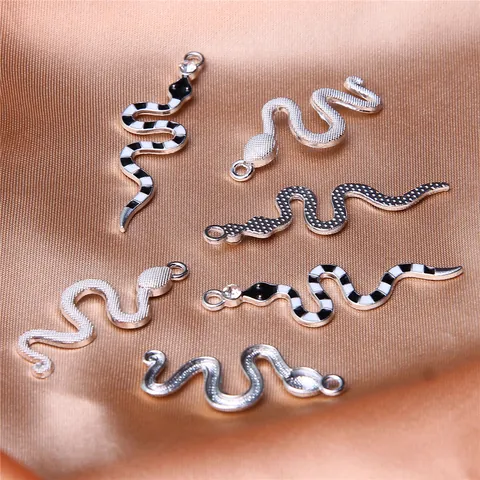 Edelstahl Legierung Tier Anhänger Schlange Schmetterling Biene Strass Künstliche Perle Emaille Charms Für DIY Schmuckherstellung