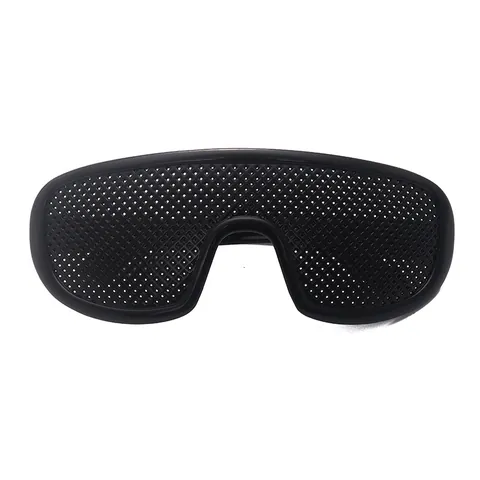 Gafas Estenopeicas Negras Mejora de la Visión Entrenamiento Ocular Montura de Policarbonato Gafas Decorativas