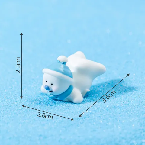 Statuette In Miniatura Di Pupazzo Di Neve Di Natale In Resina Accessori Per Decorazioni Paesaggistiche Fai Da Te Stile