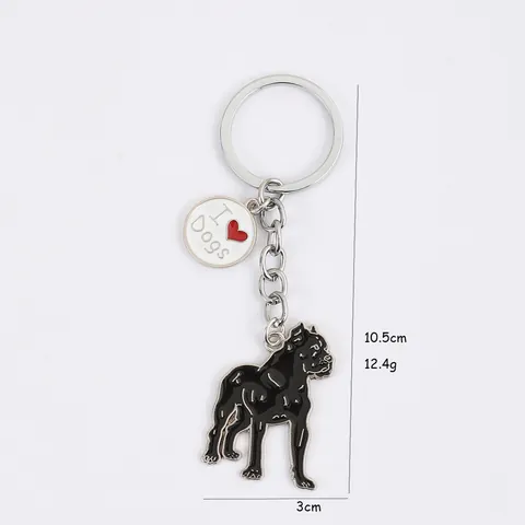 Kreativer Cartoon Hund Schlüsselanhänger Zinklegierung Emaille Welpe Anhänger Schlüsselring Für Tasche Dekoration Geburtstag Party Geschenk