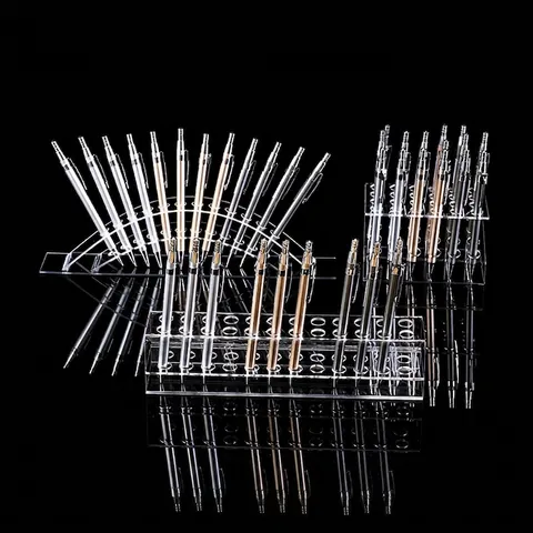 Transparante Acryl Pen Display Standaard Rack Houder Voor Make-up Borstels Wenkbrauwpotloden Vulpennen Bureau Opberg Organizer Voor Kantoor Huis
