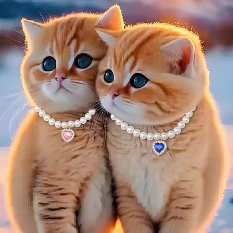 Collana Regolabile in Perle per Animali Domestici Gatti Cani Piccoli Con Ciondolo Cuore Strass Lega Perla Artificiale Collare