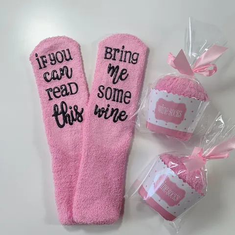 Wenn Sie Dies Lesen Können Bringen Sie Mir Wein Kaffee Humorvoller Text Korallenvlies Socken Rutschfest Weich Warm Socken