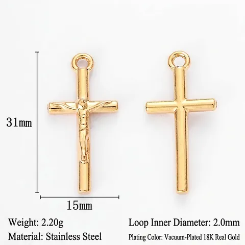 Pendentifs en Acier Inoxydable Chapeau de Cowboy Bottes Croix DIY Accessoires pour Collier Or Argent Strass Charms