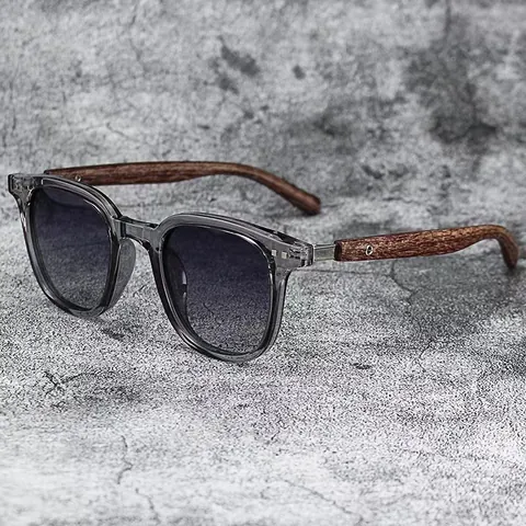 Vintage Holzmaserung Bügel Sonnenbrille Für Damen Herren Luxus PC Rahmen UV400 Schutz Sonnenschutz Mit Metallstollen Retro Brillen